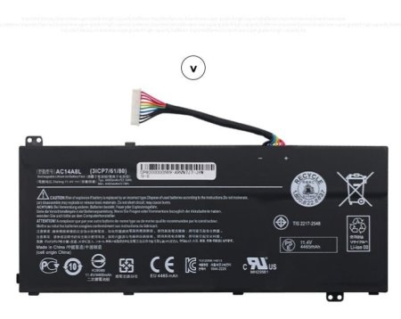Replacement 52.5Wh 11.4V Acer Aspire VN7-792G-705x VN7-792G-709L Battery
