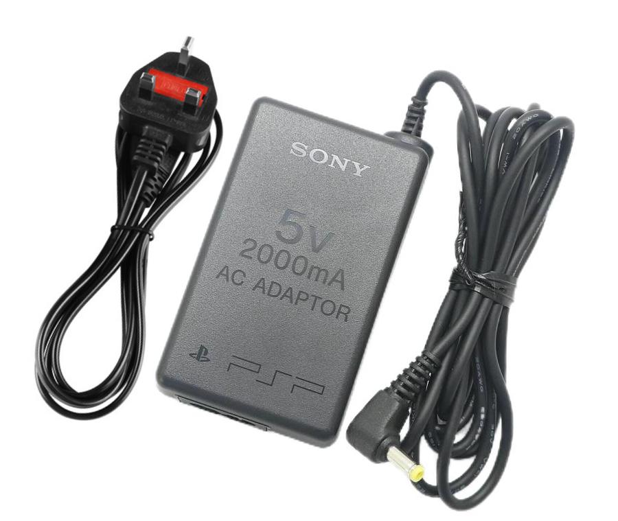 Genuine 5V 2000mA Sony PSP 1000 2000 3000 Charger AC Adapter + Cable Genuine 5V 2000mA Sony PSP 1000 2000 3000 Charger AC Adapter + Cable