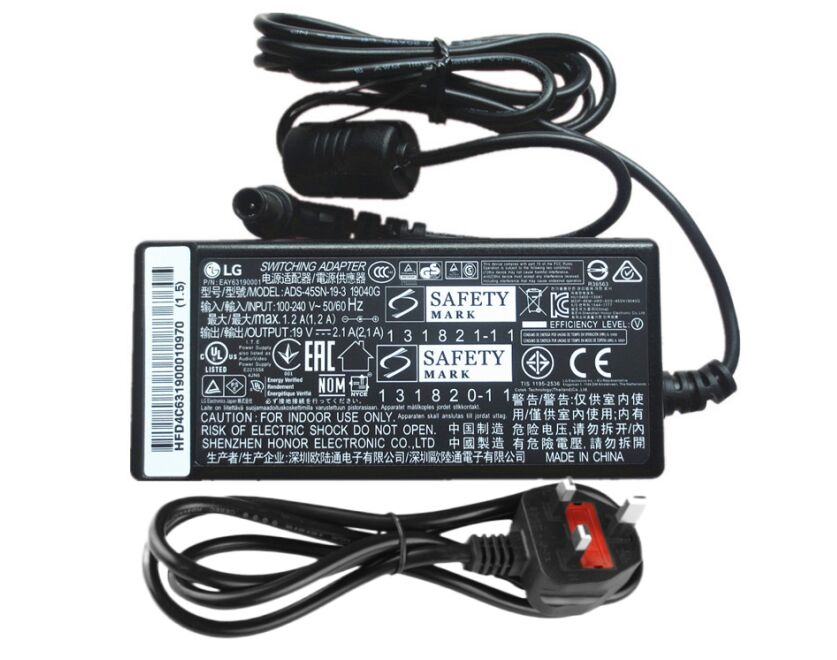 Genuine 19V 2.1A 40W LG 19040G AC Adapter Charger + Free Cord Genuine 19V 2.1A 40W LG 19040G AC Adapter Charger + Free Cord