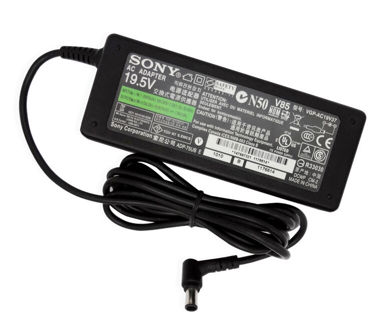 Genuine 19.5V 3.9A 76W Sony ADP-75UB A Adapter Charger + Free Cord Genuine 19.5V 3.9A 76W Sony ADP-75UB A Adapter Charger + Free Cord