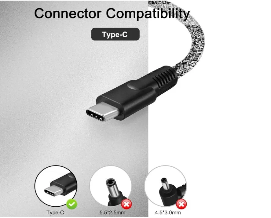 110W USB-C/USB-A HP ZBook Firefly 16 G9 6B8D3EA Charger AC Adapter + Cable