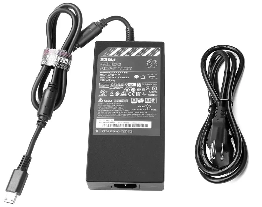 20V 16.5A 330W Original MSI Vector 17 HX A14VIG-843IT Charger AC Adapter + Cable
